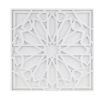 Medallion Wood Wall Decor, 23.6" x 23.6", White Finish
