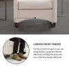Modern High Back Lounge Arm Rocking Chair, White