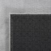 Shaggy Rug, 113.9" x 94.5", Polyester, Gray