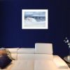 "Blue Waves" Wall Art Print, 21" x 15", White Frame