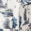 Modern Accent Armchair, 30.25" Long x 30" Wide x 36.25" High, Blue & Gray Floral