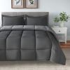Microfiber Reversible 3-Piece Comforter Set, Twin/Twin-XL, 3 Colors