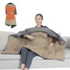 USB Heated Blanket / Poncho Wrap, 3 Heating Levels, 6 Zones