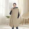 USB Heated Blanket / Poncho Wrap, 3 Heating Levels, 6 Zones