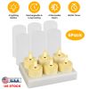 Flameless Rechargeable Lights with Timer Remote Control, 6 Pack