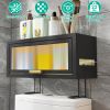 Over The Toilet Bathroom Storage Cabinet, Black