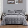 Microfiber Reversible 3-Piece Comforter Set, Full/Queen, 4 Colors
