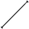 Adjustable Tension Curtain / Shower Rod, Stainless Steel, Black