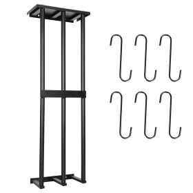 Towel Rack Storage Shelf, Wall Mounted, Black (Option: TowelRack)