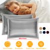 Satin Pillow Cases, 2 Piece Set, Queen, 4 Colors