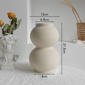 Simplistic Ceramic Vase in 12 Shapes (Option: A)
