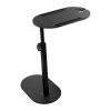 C-Shaped Bathtub Tray Side Table, 360° Rotatable Desktop