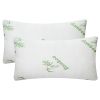 Bamboo Memory Foam Pillow, Hypoallergenic, Queen or King, 2 Pieces