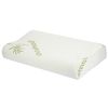 Bamboo Memory Foam Sleep Pillow Contoured, 3 Sizes