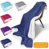 Soft Flannel Fleece Throw Blanket, King, 4 Colors