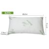 Bamboo Memory Foam Pillow, Hypoallergenic, Queen or King, 2 Pieces