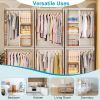 Small Wardrobe Closet on Wheels, 1 or 4 Cubes, White Sides/Clear Door