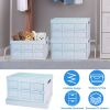 Collapsible Storage Bins With Lid, Stackable, 15 Gallon, 2 Pieces, 3 Colors