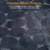 Luxury Bathroom Rug Set, Pebble Pattern, Black or Grey