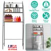 3-Tier Freestanding Over the Toilet Storage Shelf, Black or White