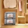 Foldable Fabric Storage Bag with Clear Window, 2 Colors