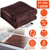 Electric Flannel Heated Blanket with 6 Heat Settings, 59" x 50"