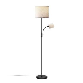 Mother/Daughter Floor Lamp, 67.32", Grey or Beige Linen Shade (Option: Beige  GPCT4099)