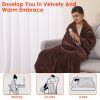 Electric Flannel Heated Blanket with 6 Heat Settings, 59" x 50"
