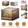 Stackable Storage Bin, Plastic Drawer with Lid
