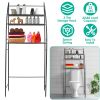 3-Tier Freestanding Over the Toilet Storage Shelf, Black or White