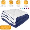 Soft Flannel Fleece Throw Blanket, King, 4 Colors