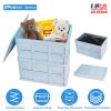 Collapsible Storage Bins With Lid, Stackable, 15 Gallon, 2 Pieces, 3 Colors