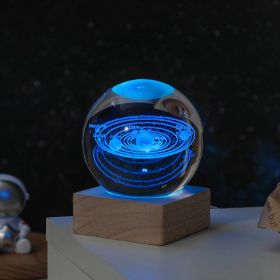 Orbis Cosmos Series Crystal Ball Night Light; 17 Scene Options (Items: Solar System)