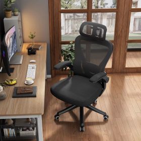 Ergonomic High Back Swivel Office Chair, Black, Pink or Gray (Color: M903BK)