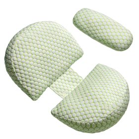 Maternity Wedge Pillow For Side Sleeper with Detachable Cover, 3 Colors (Option: Green  GPCT4201)