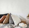 Linen Accent Throw Pillow Covers;  18" x 18", Various Colors