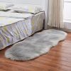 Wool Long Fur Bedroom Accent Rug, 23.62" x 70.87", 3 Colors