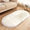 Oval Plush Accent Rug, 23.62" x 47.24", 7 Colors