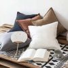Linen Accent Throw Pillow Covers;  18" x 18", Various Colors