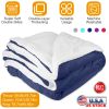 Soft Flannel Fleece Throw Blanket, King, 4 Colors