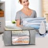Foldable Fabric Storage Bag with Clear Window, 2 Colors