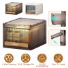 Stackable Storage Bin, Plastic Drawer with Lid